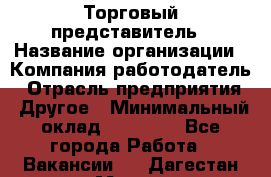 Торговый представитель › Название организации ­ Компания-работодатель › Отрасль предприятия ­ Другое › Минимальный оклад ­ 36 000 - Все города Работа » Вакансии   . Дагестан респ.,Махачкала г.